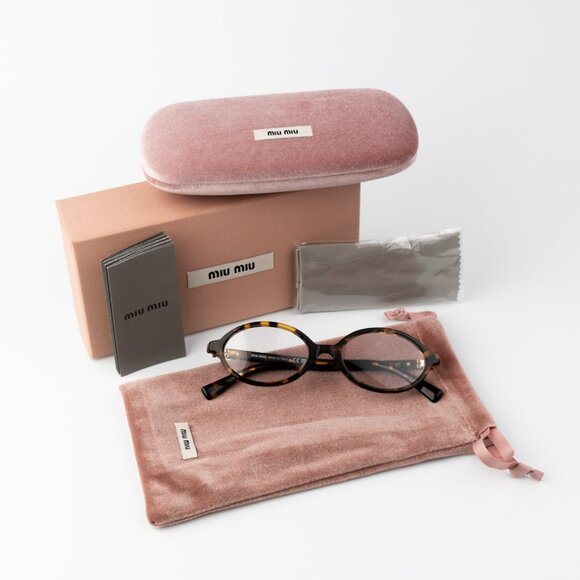 NEW Miu Miu MU04ZSF VAU08N REGARD Honey Havana Clear Unisex Sunglasses 0MU 04ZSF - Picture 11 of 11